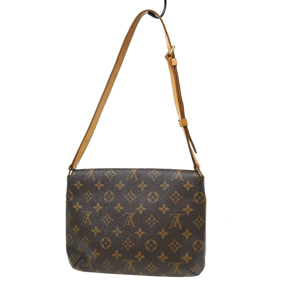 Louis Vuitton Musette Tango Monogram Canvas Brown Canvas Shoulder Bag Bag (Pre-Owned)