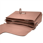 Gucci Powder Pink Leather Large Interlocking G Crossbody Chain Bag