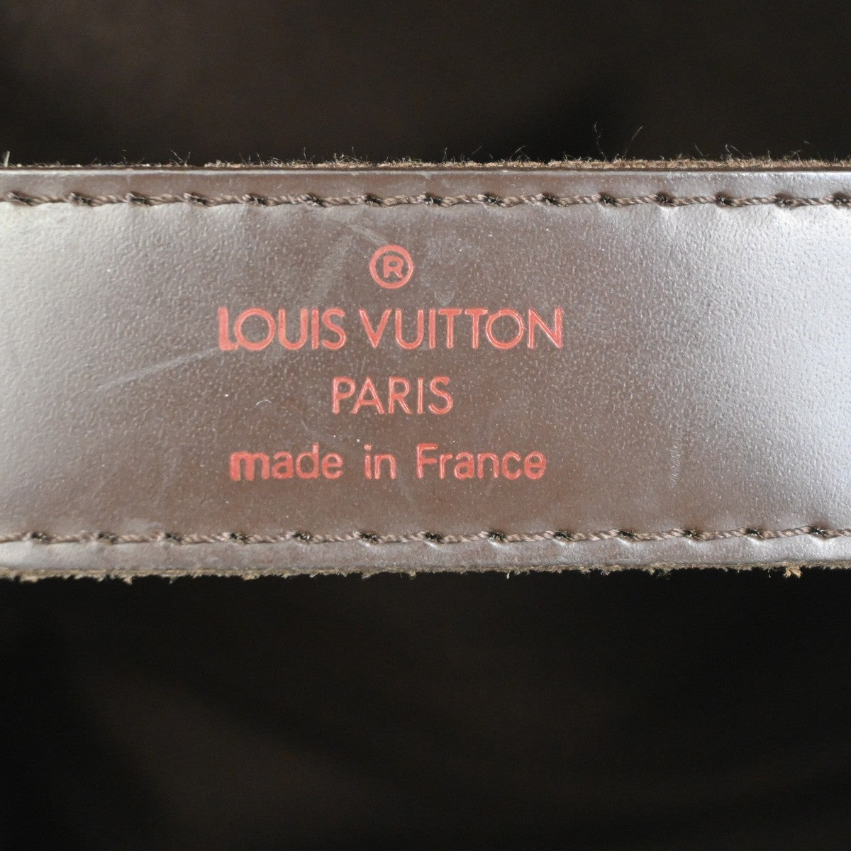 Louis Vuitton Naviglio Damier Ebene Brown Canvas Shoulder Bag Bag (Pre-Owned)