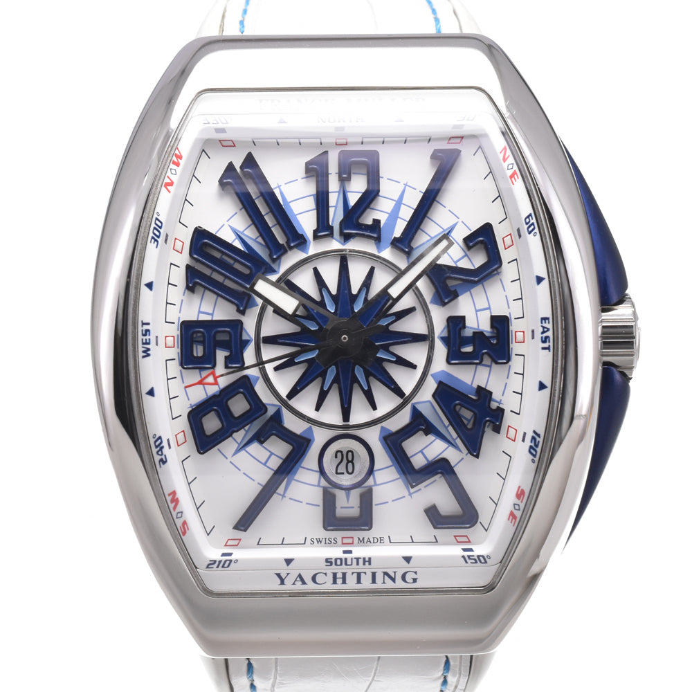 Franck Muller Vanguard Yachting Automatic Stainless Steel And Rubber Watch (Pre-Owned)