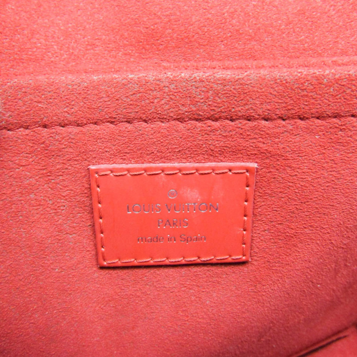 Louis Vuitton Saint Michel Monogram Canvas And Epi Leather Brown Canvas Handbag (Pre-Owned)