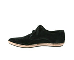 Bottega Veneta Men's Black Suede Pointed Toe Dress Shoe 512171 1000