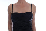 Dolce & Gabbana Black Mermaid Ruched Gown Women's Dress