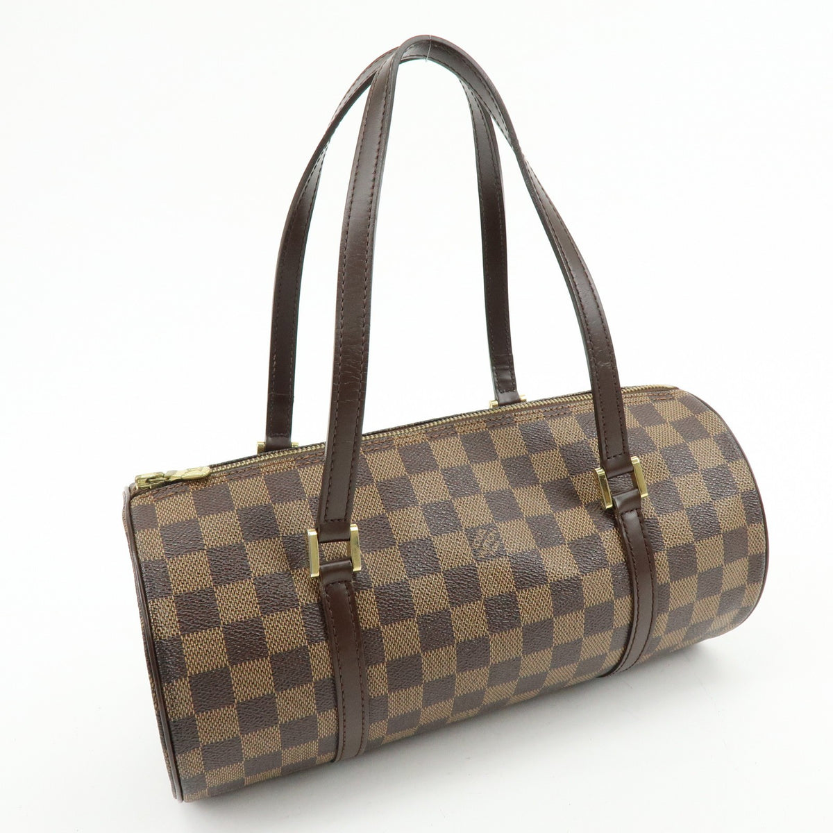Louis Vuitton Papillon Damier Ebene Brown Canvas Handbag (Pre-Owned)
