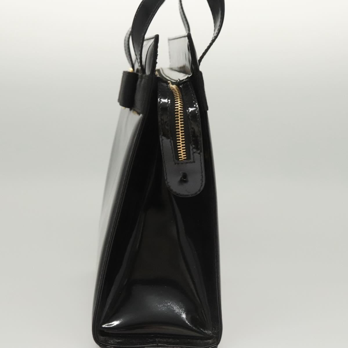Salvatore Ferragamo Vala Patent Leather Black Patent_Leather Shoulder Bag Bag (Pre-Owned)