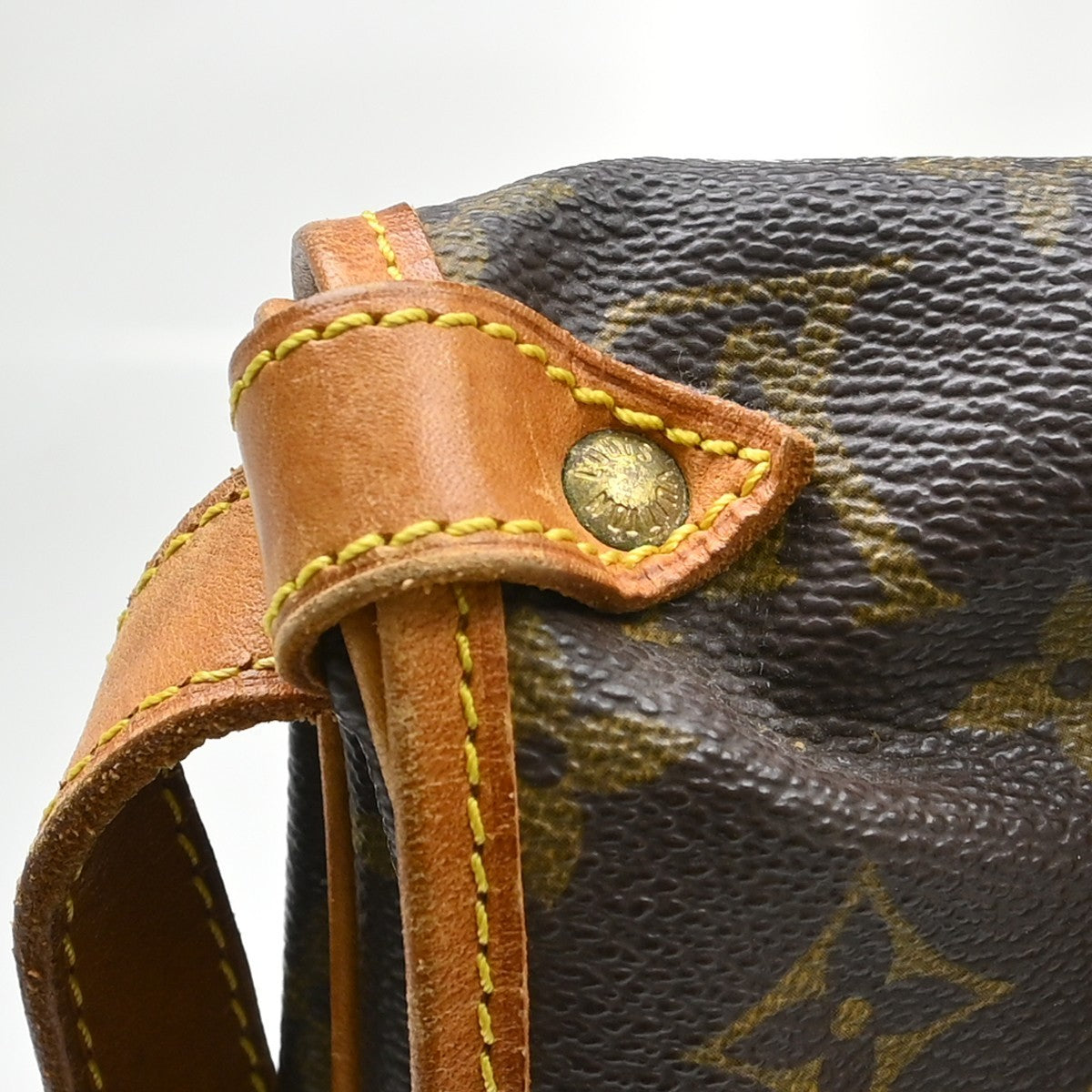 Louis Vuitton Saumur Monogram Canvas Brown Canvas Shoulder Bag Bag (Pre-Owned)