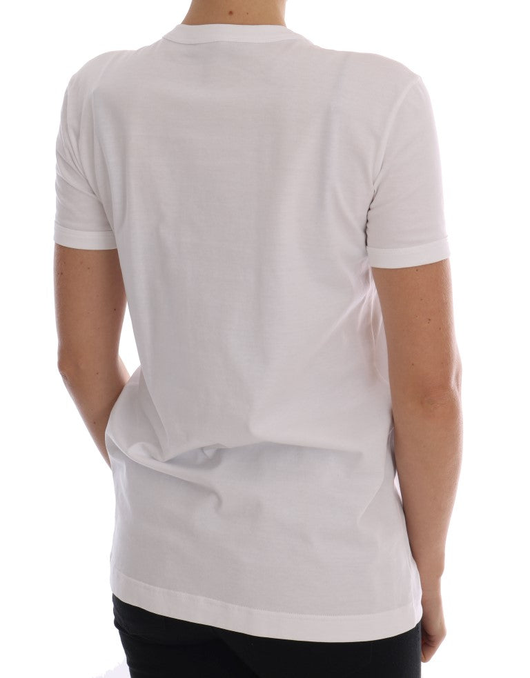 Dolce & Gabbana White Cotton Fairy Tale Women's T-Shirt