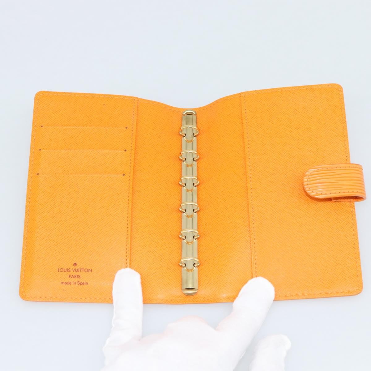Louis Vuitton Agenda Cover Epi Leather Orange Leather Wallets Accessory (Pre-Owned)