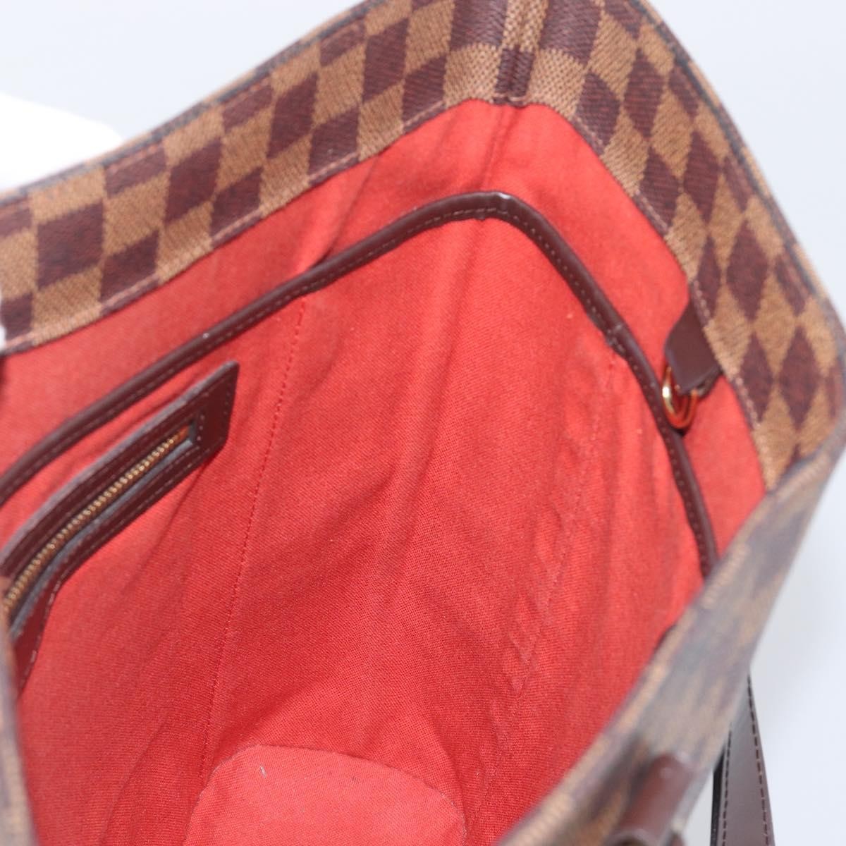 Louis Vuitton Vavin Damier With Leather Brown Canvas Handbag (Pre-Owned)