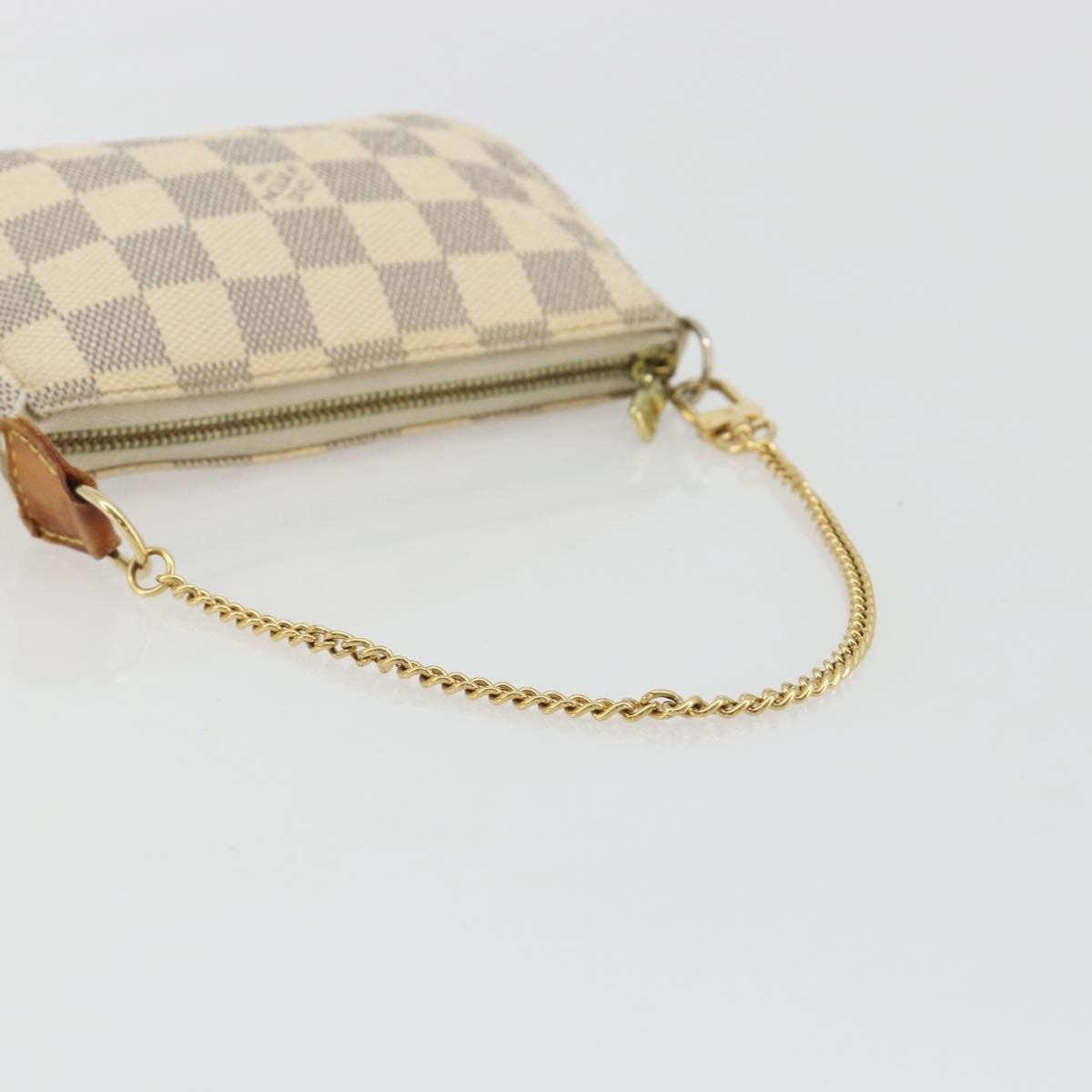 Louis Vuitton Mini Pochette Accessoires Damier Canvas Beige Canvas Clutche & Pouche Bag (Pre-Owned)