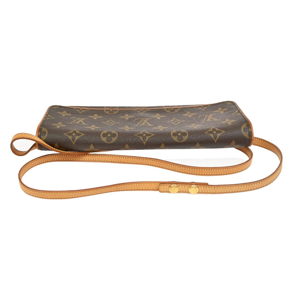 Louis Vuitton Twin Monogram Brown Canvas Clutche & Pouche Bag (Pre-Owned)