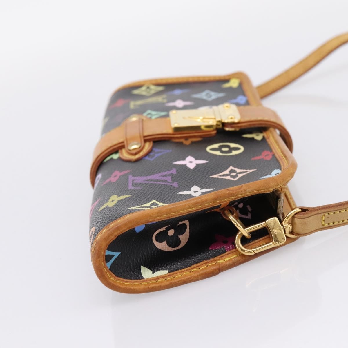 Louis Vuitton Shirley Monogram Multicolor Black Canvas Handbag (Pre-Owned)