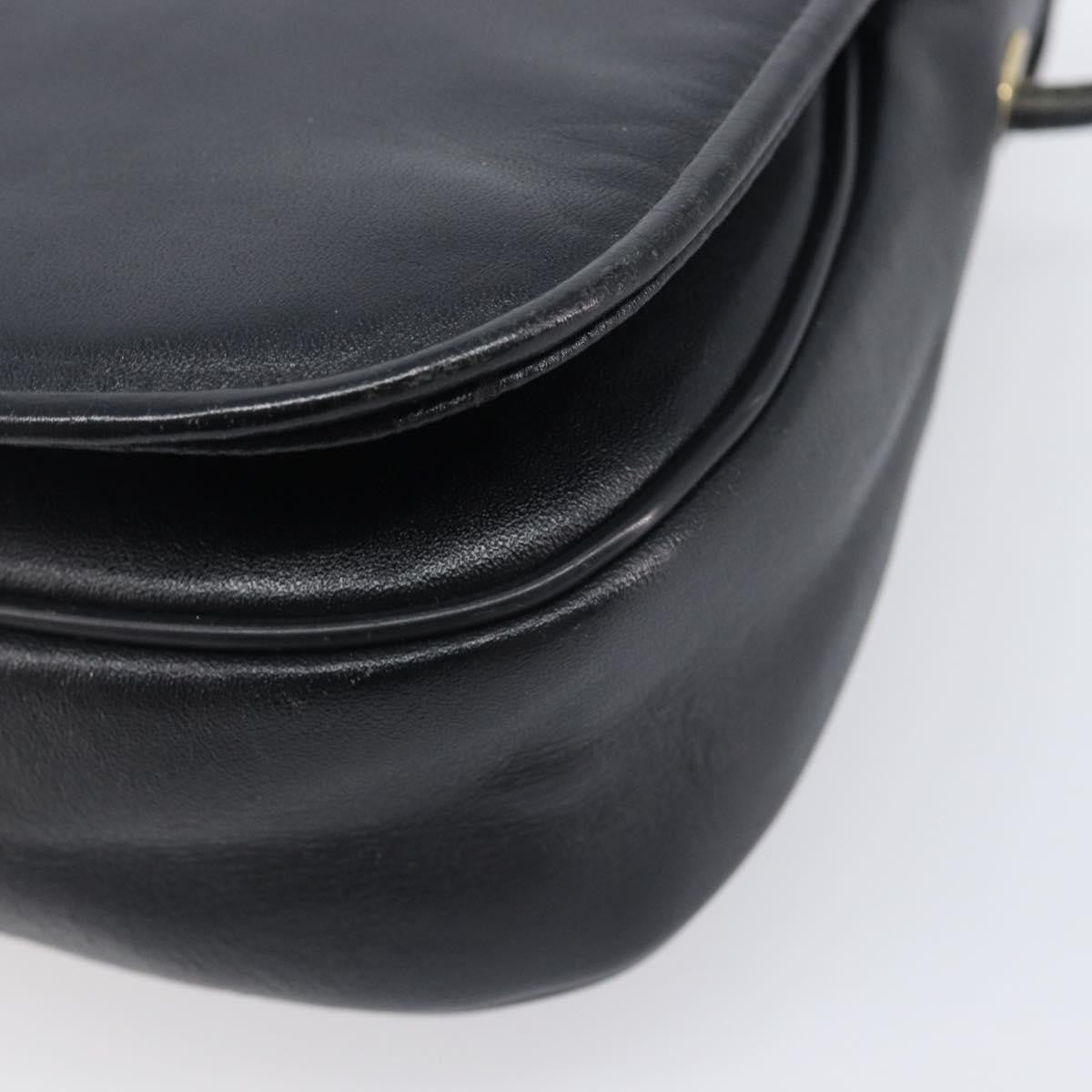 Givenchy 4G Shoulder Bag Leather Black Leather Shoulder Bag Bag (Pre-Owned)