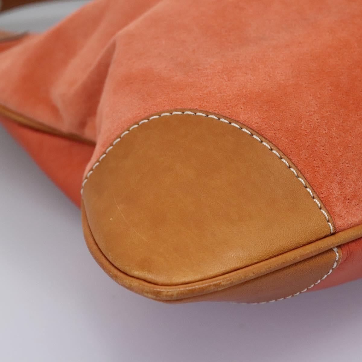 Burberry Blue Label Suede Orange Suede Shoulder Bag Bag (Pre-Owned)