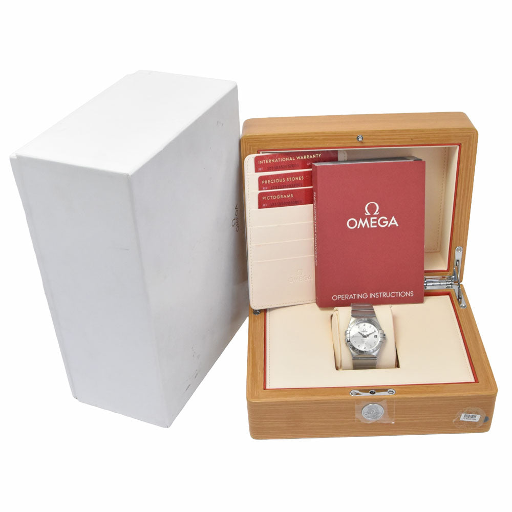 Omega Constellation Co-Axial Chronometer Automatic Stainless Steel With Diamond Markers Watch (Pre-Owned)