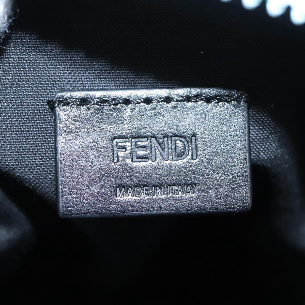 Fendi Crossbody Phone Holder Nylon Blue Nylon Clutche & Pouche Bag (Pre-Owned)