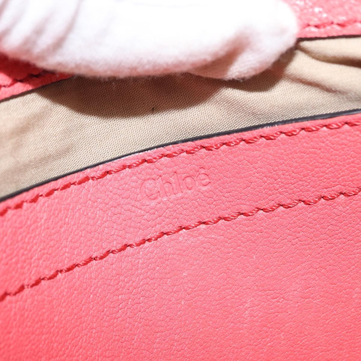 Chloe Elsie Leather Pink Leather Shoulder Bag Bag (Pre-Owned)