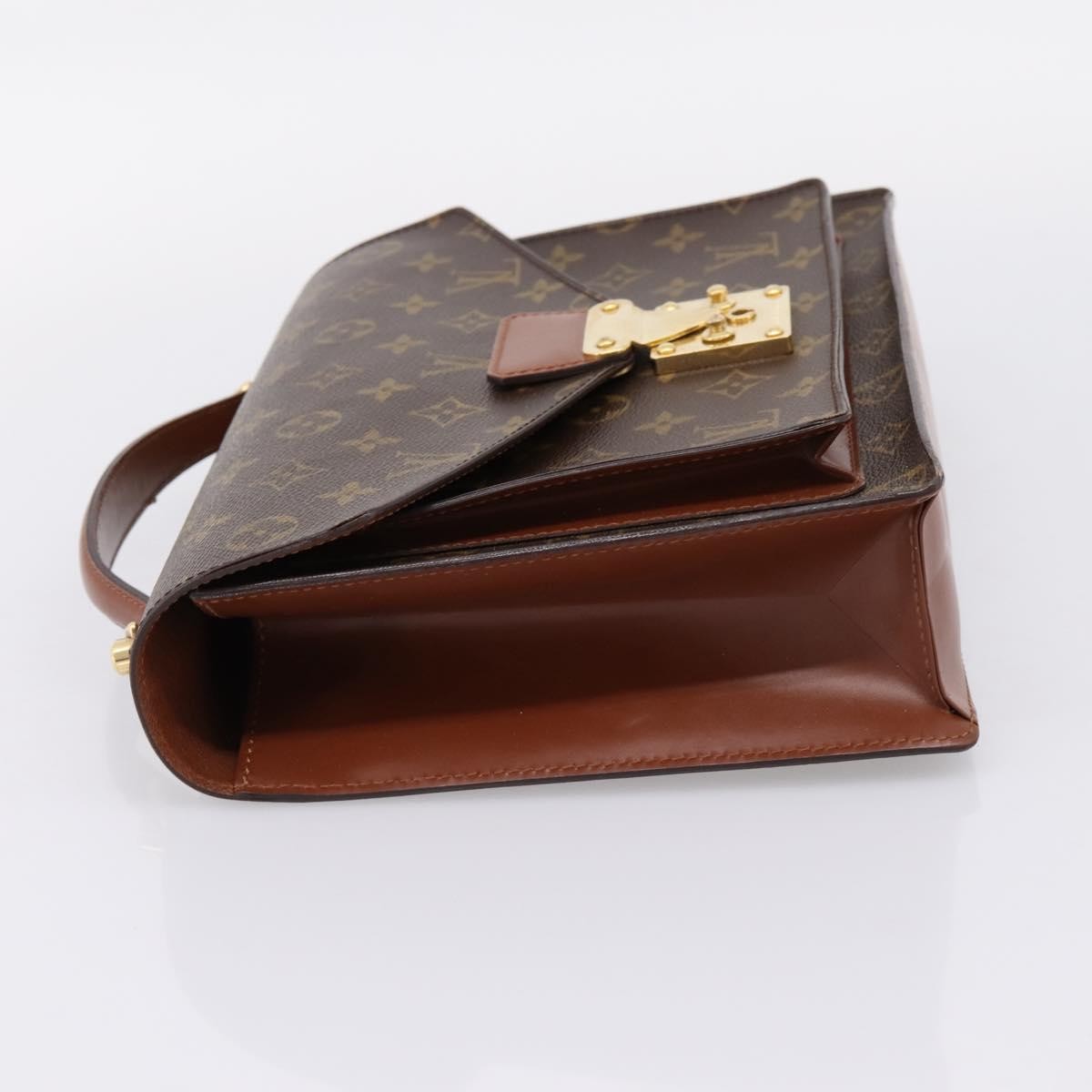 Louis Vuitton Monceau Monogram Canvas Brown Canvas Handbag (Pre-Owned)