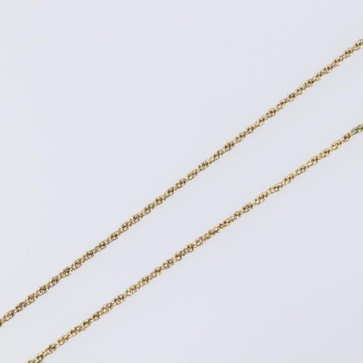 Christian Dior Vintage Cd Pendant Metal Gold Metal Necklace Jewelry (Pre-Owned)