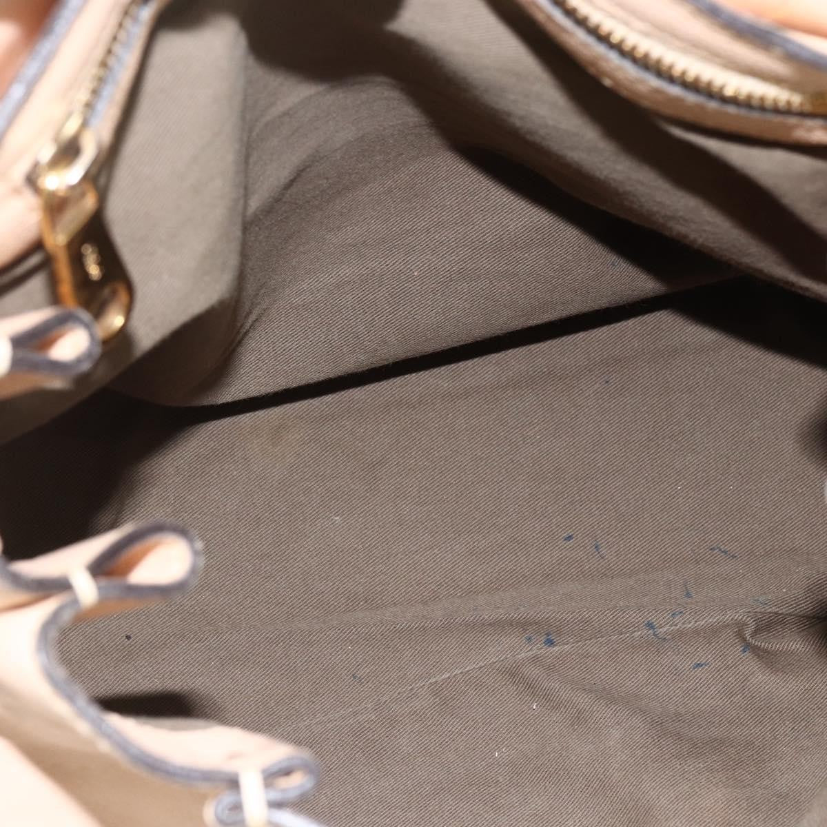 Chloe Elsie Convertible Satchel Leather Beige Leather Handbag (Pre-Owned)