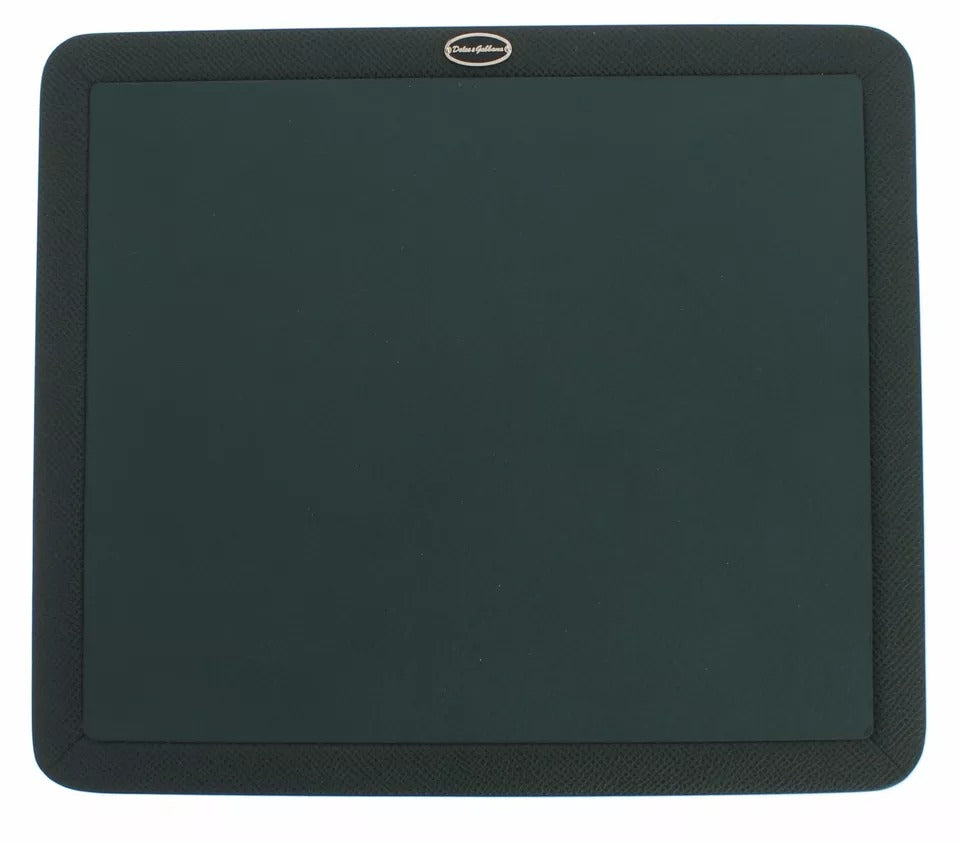 Dolce & Gabbana Green Leather Mouse  Pad