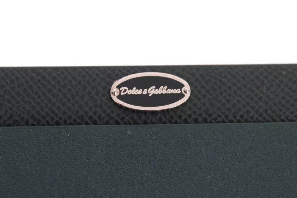 Dolce & Gabbana Green Leather Mouse  Pad