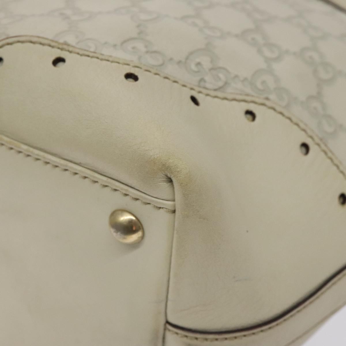 Gucci Gg Canvas Canvas White Canvas Bag (Pre-Owned)