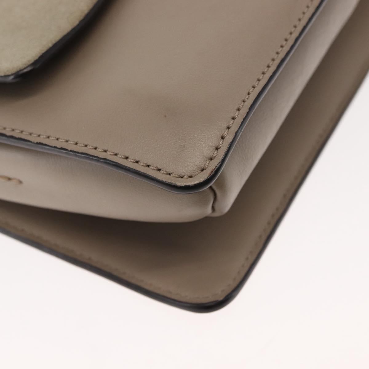 Chloe Faye Leather And Suede Beige Suede Bag (Pre-Owned)
