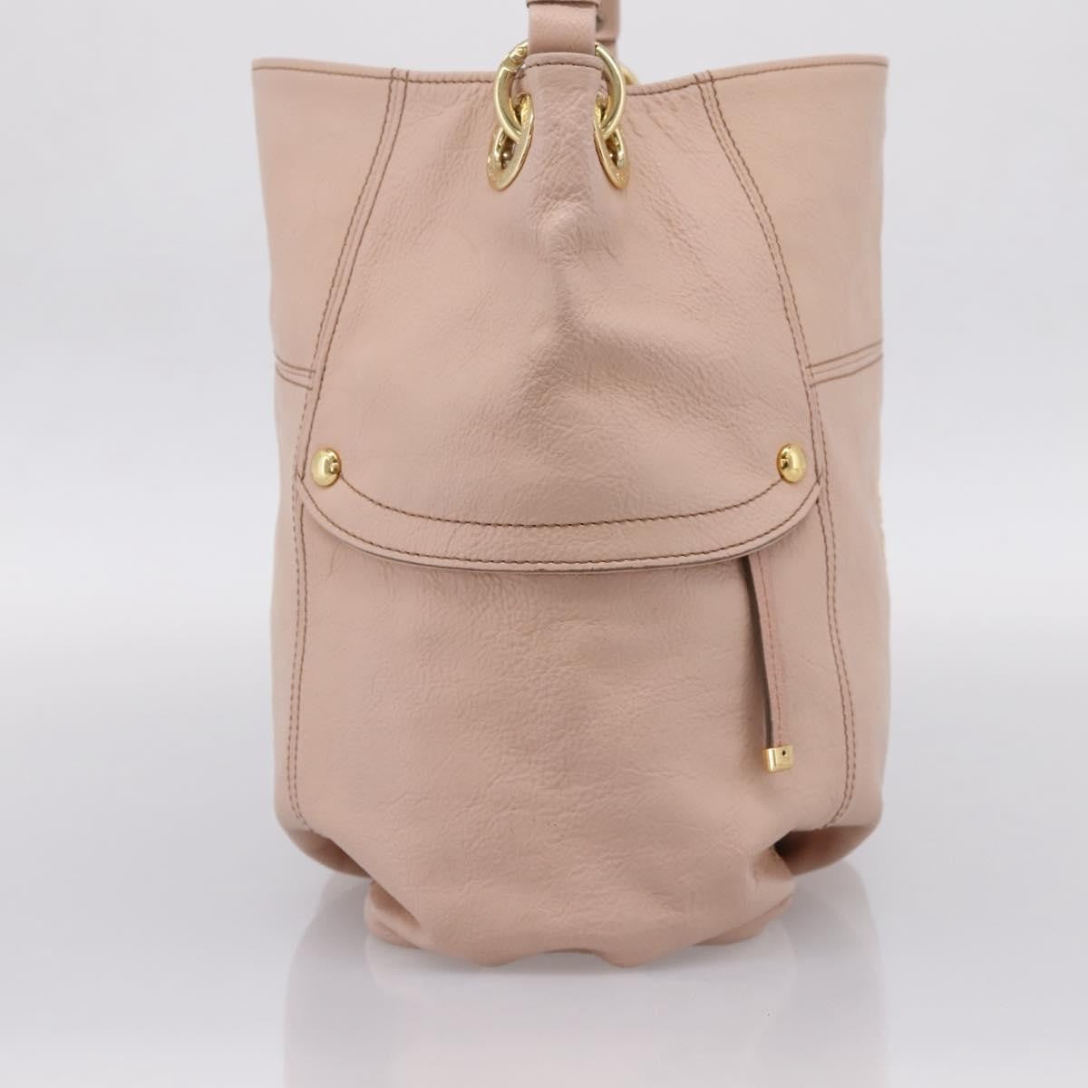 Burberry Blue Label Leather Pink Leather Shoulder Bag Bag (Pre-Owned)