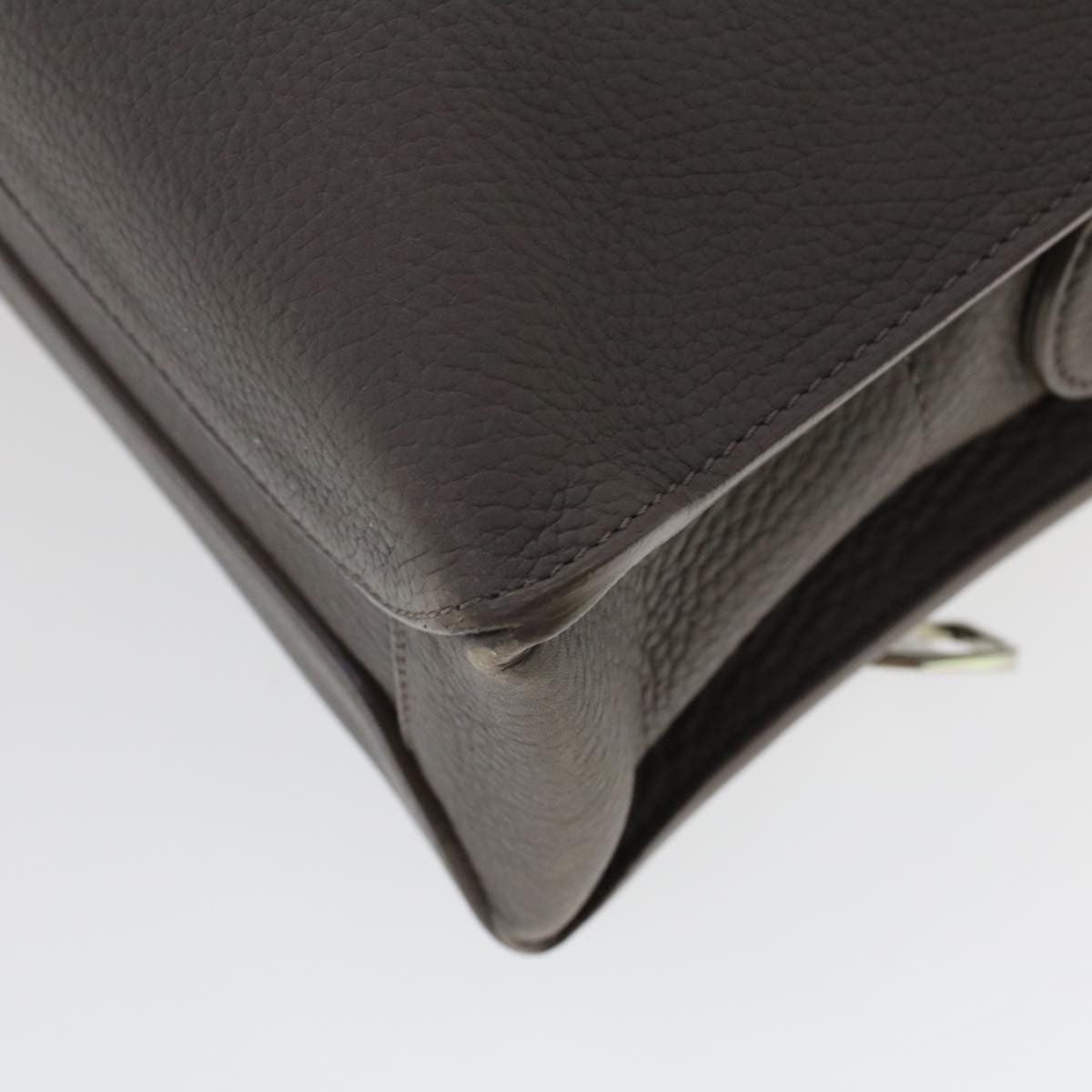 Louis Vuitton Naxos Leather Gray Leather Shoulder Bag Bag (Pre-Owned)