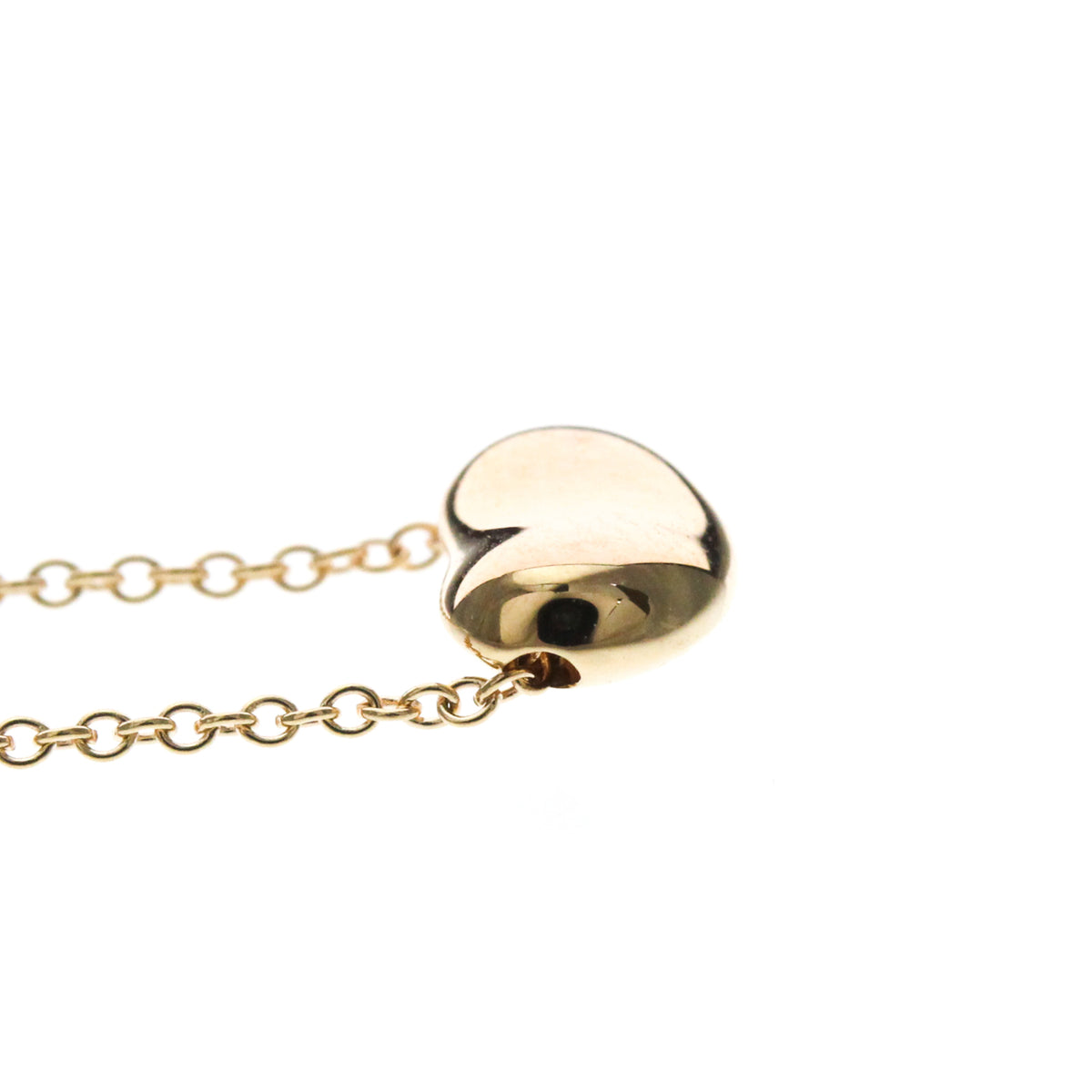 Tiffany & Co. Elsa Peretti Bean Pendant 18K Rose Gold Gold Pink_Gold Necklace Jewelry (Pre-Owned)
