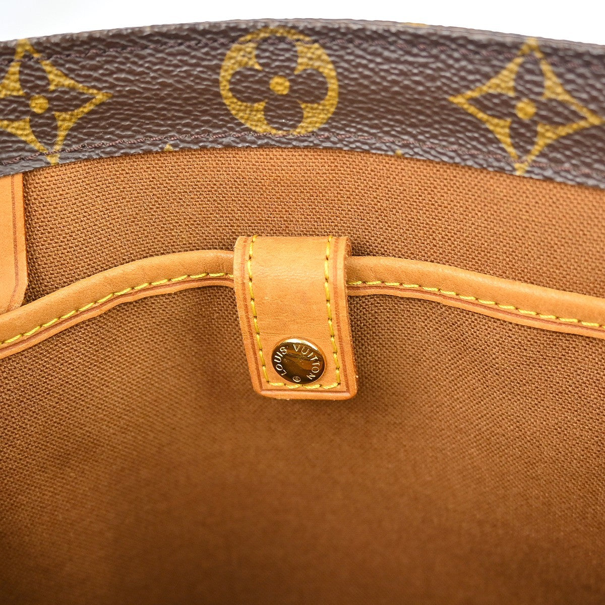 Louis Vuitton Vavin Monogram Empreinte Leather Brown Canvas Handbag (Pre-Owned)
