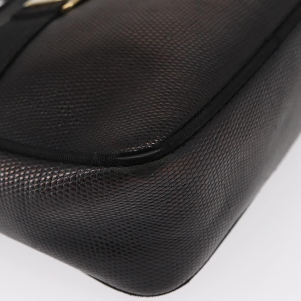 Salvatore Ferragamo Vala Leather Black Leather Shoulder Bag Bag (Pre-Owned)