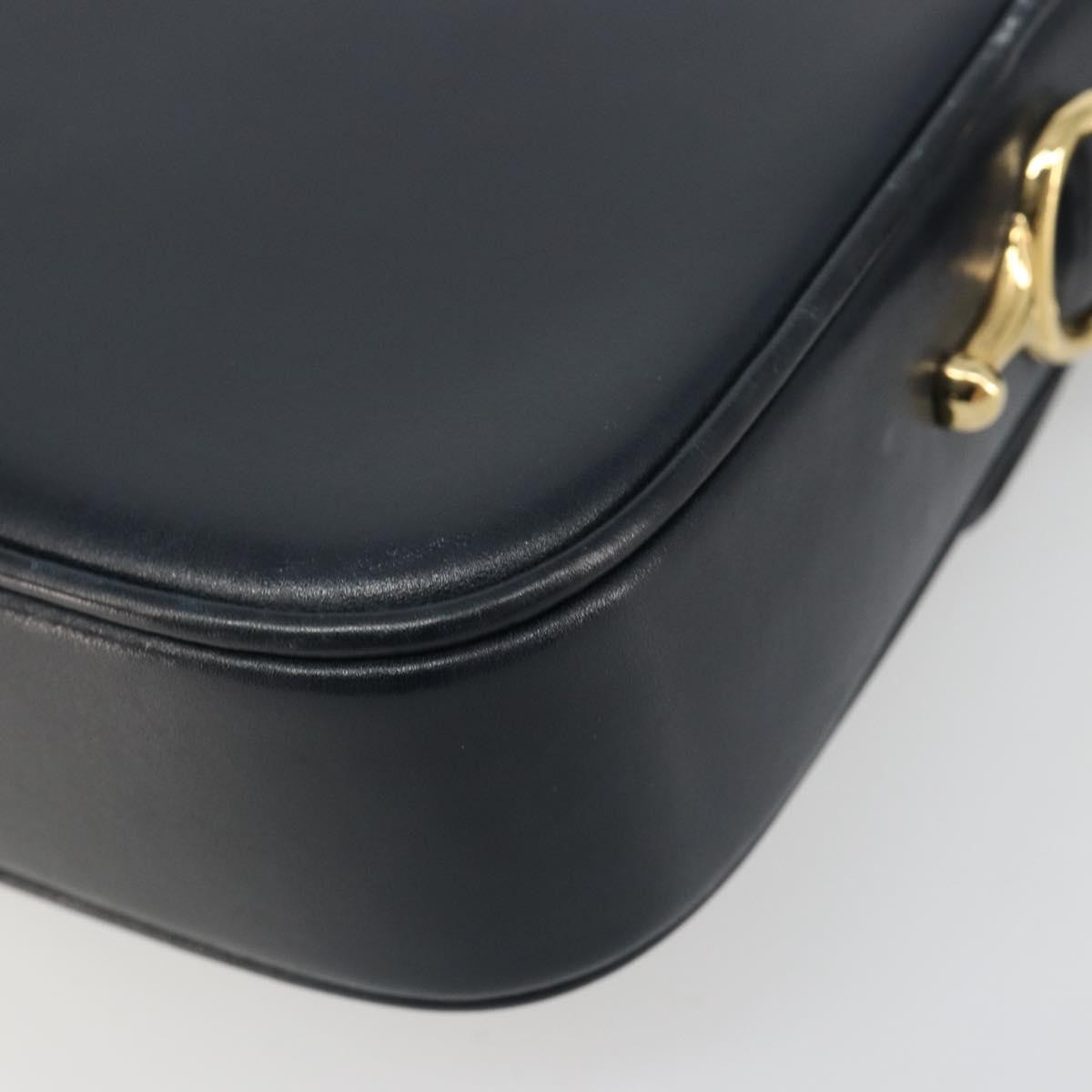 Celine Shoulder Leather Navy Leather Shoulder Bag Bag (Pre-Owned)