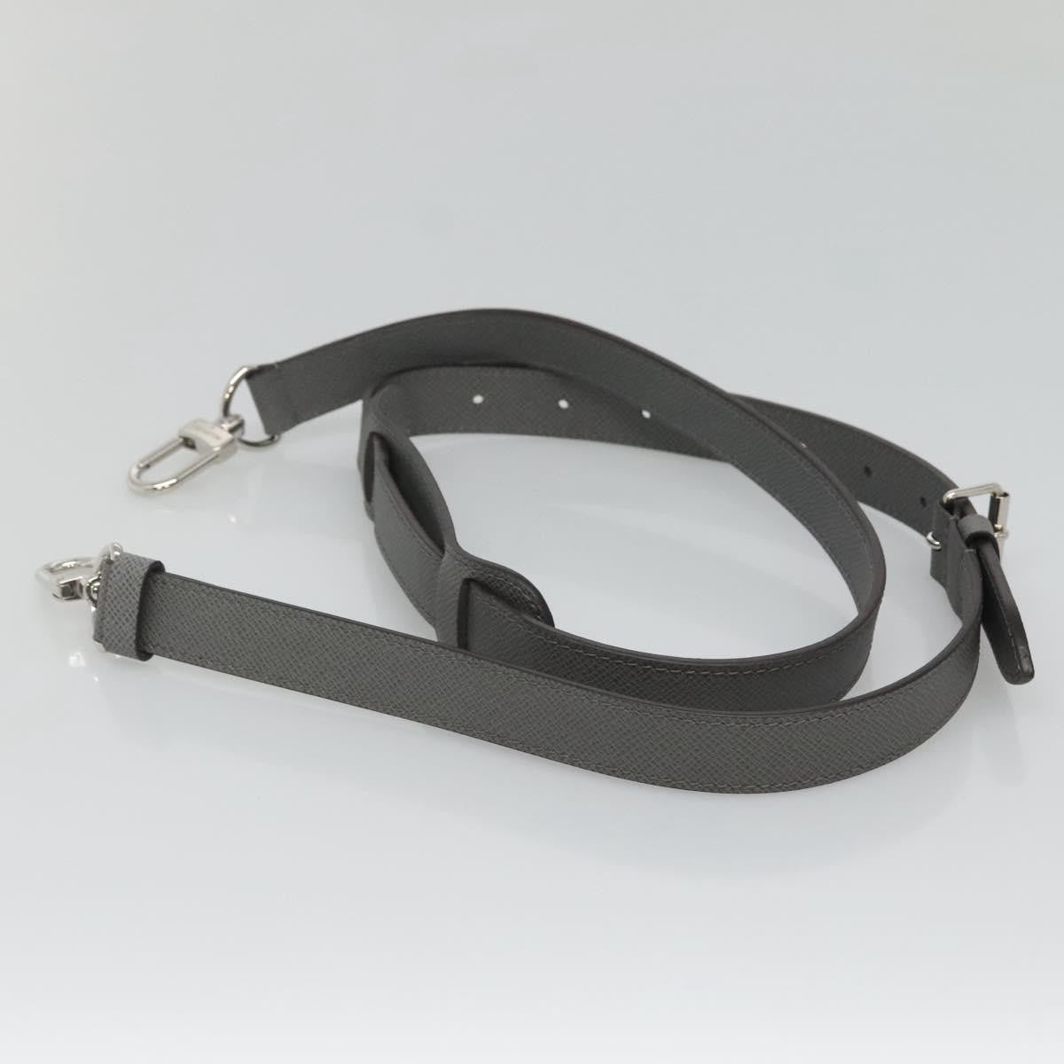 Louis Vuitton Adjustable Shoulder Strap Leather Gray Leather Straps Accessory (Pre-Owned)
