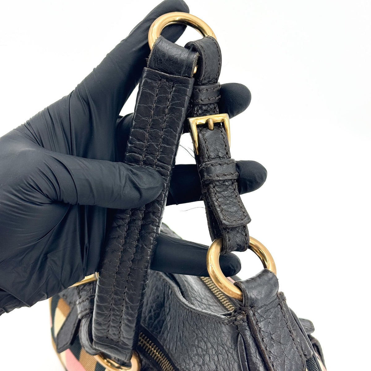 Prada Shoulder Canvas And Leather Black Canvas Shoulder Bag Bag (Pre-Owned)