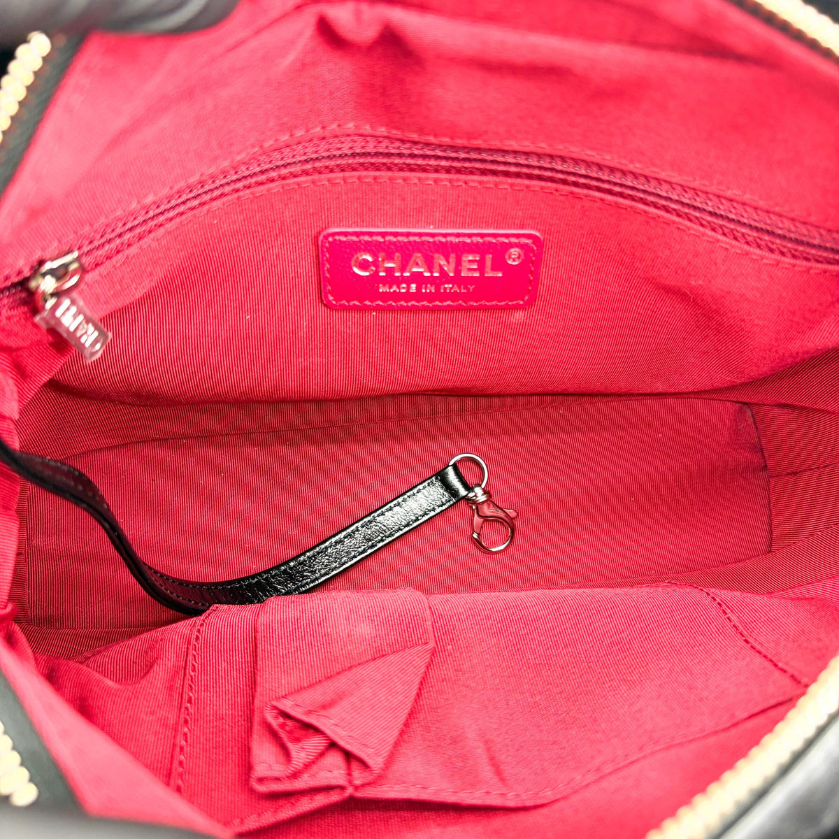 Chanel Gabrielle Hobo Quilted Aged Calfskin Black Leather Shoulder Bag Bag (Pre-Owned)