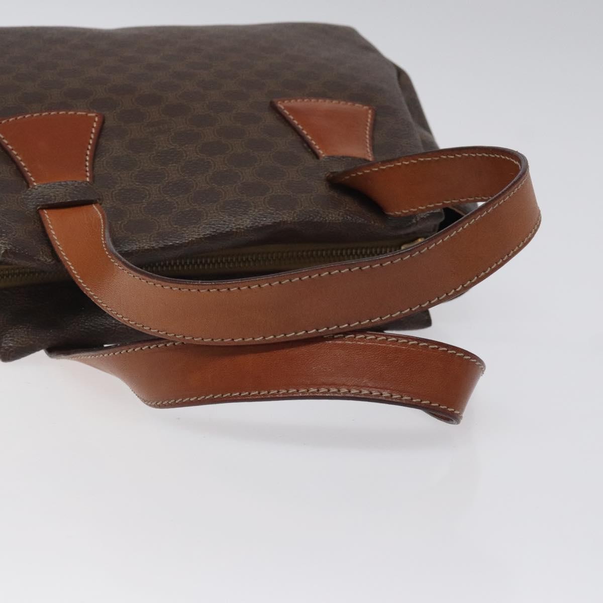 Celine Macadam Canvas Brown Canvas Tote Bag Bag (Pre-Owned)