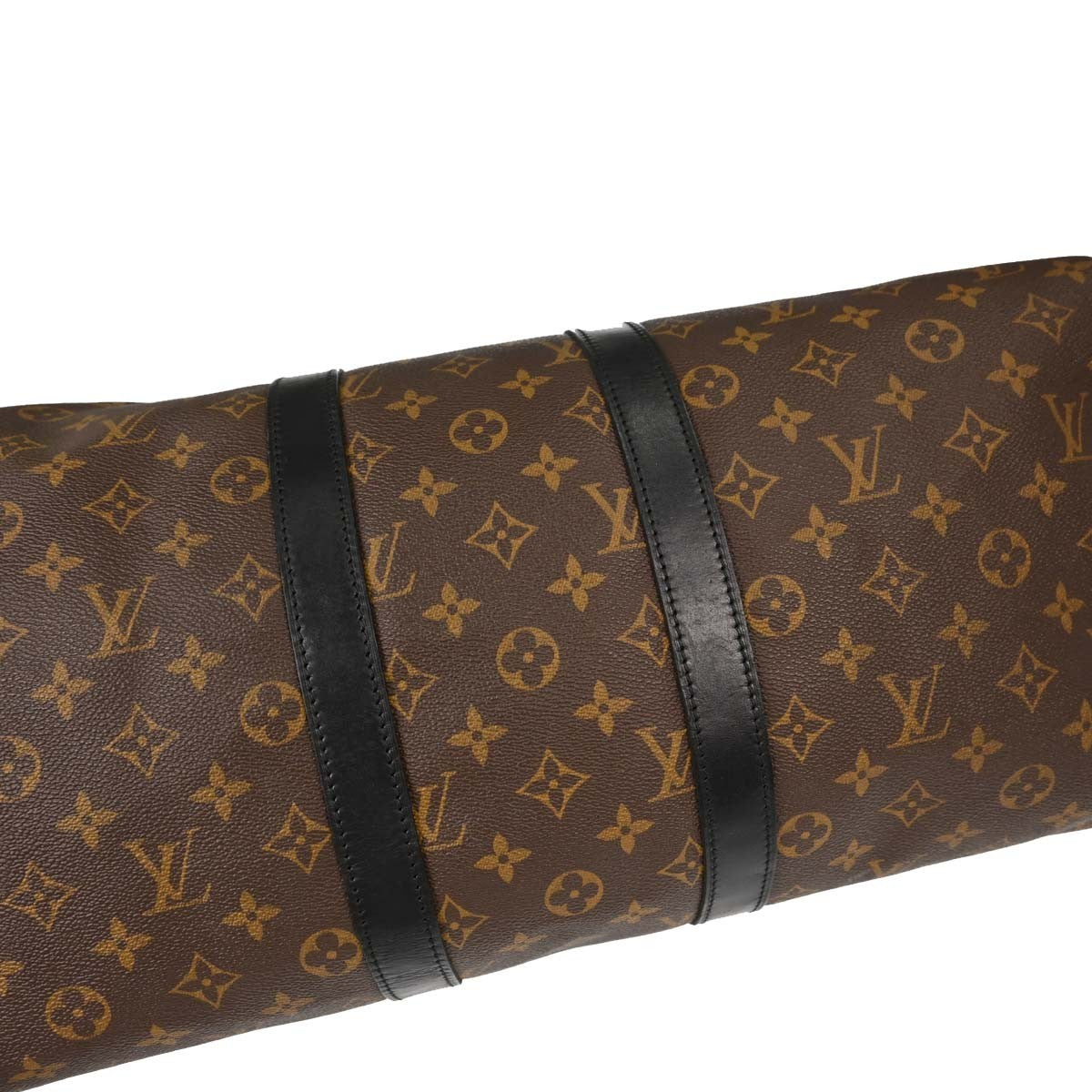 Louis Vuitton Keepall Bandoulière Monogram Brown Canvas Travel Bag Bag (Pre-Owned)