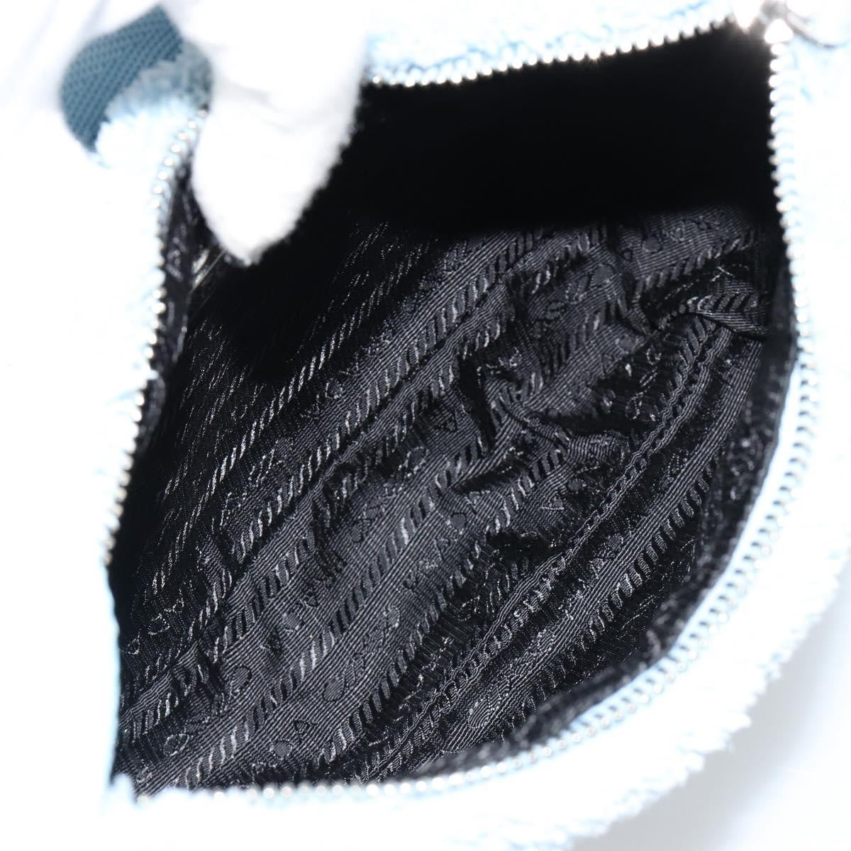 Prada Re-Edition 2000 Hobo Terry Cloth Blue Cloth Shoulder Bag Bag (Pre-Owned)