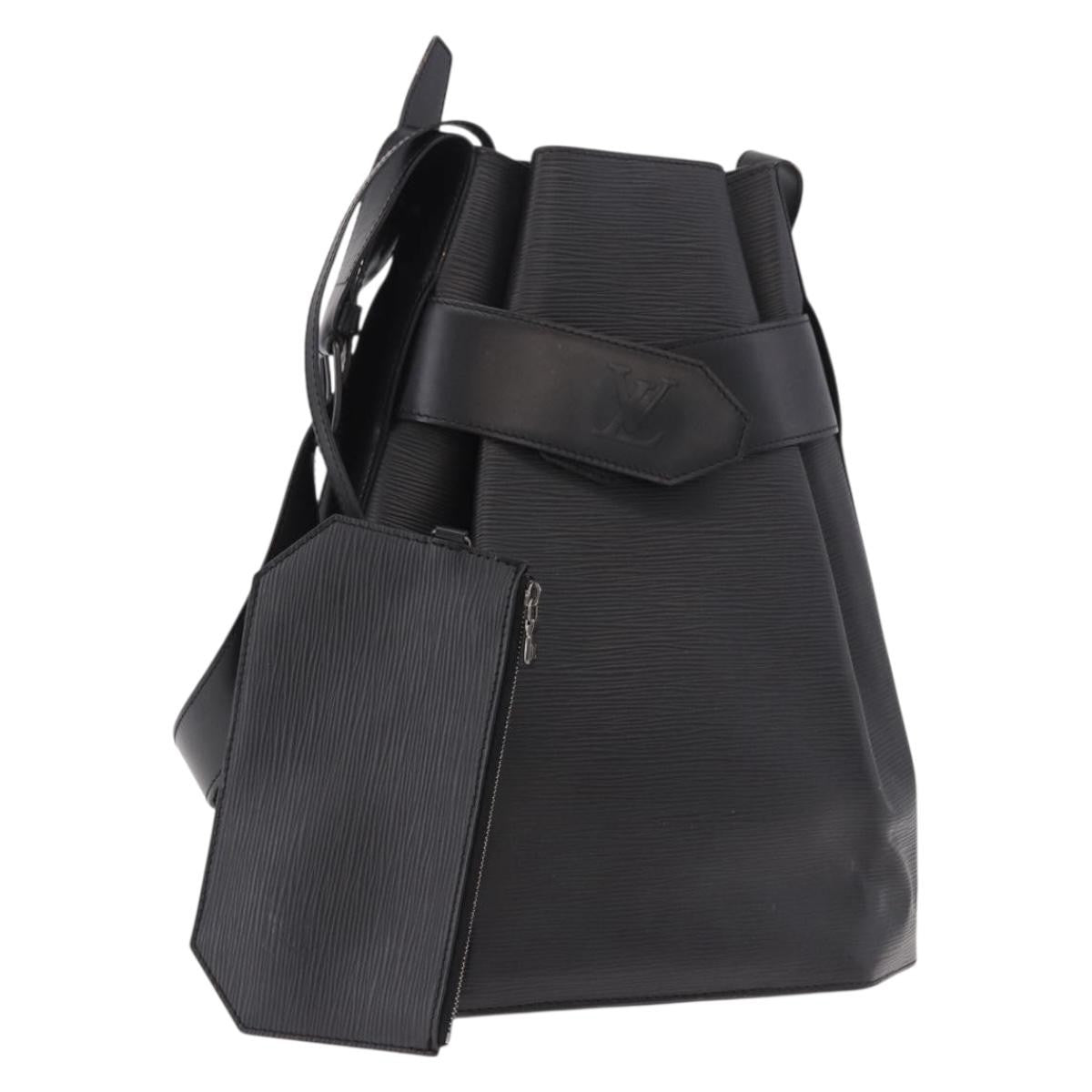 Louis Vuitton Vintage Sac D'epaule Epi Leather Black Leather Shoulder Bag Bag (Pre-Owned)