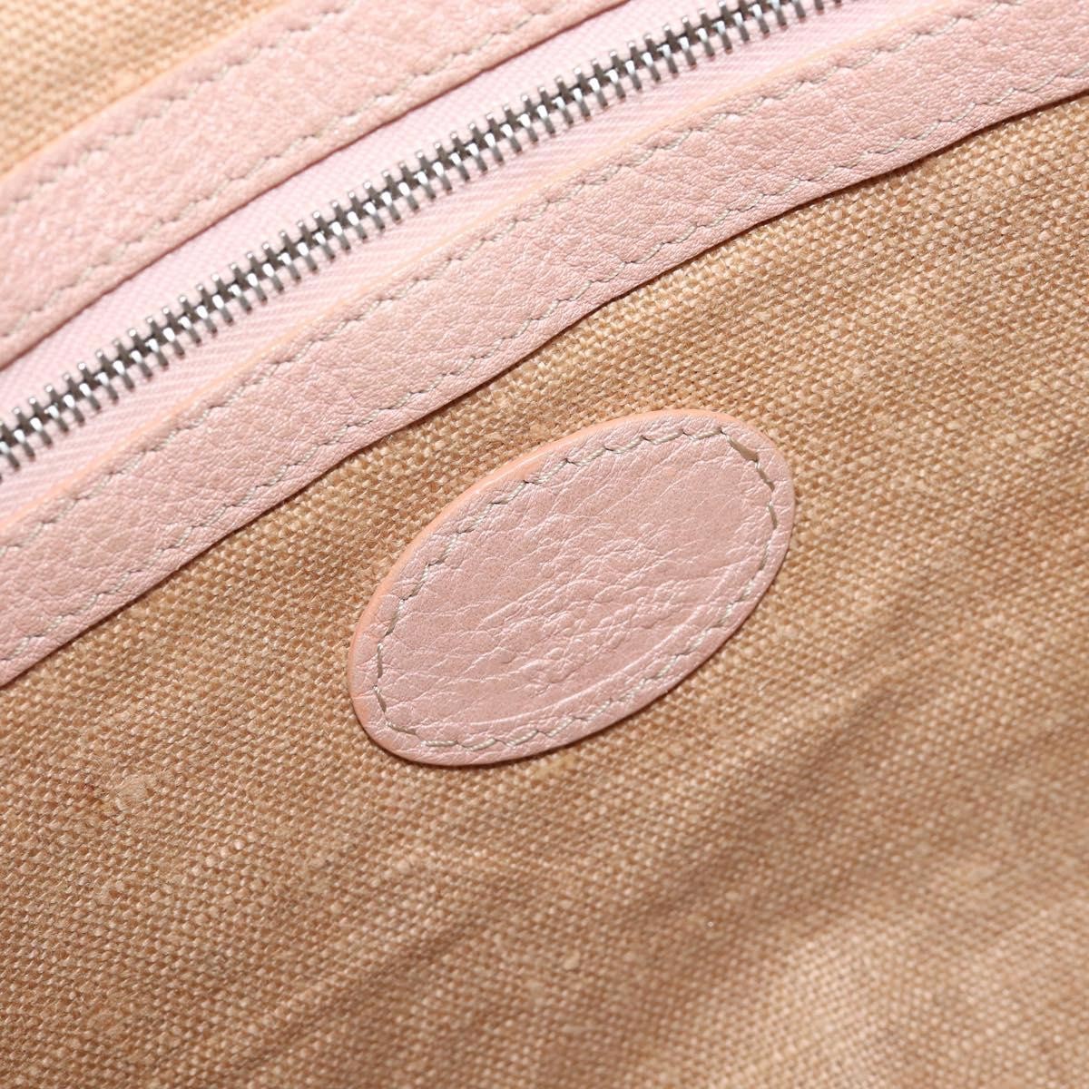 Fendi Vintage Selleria Zip Messenger Leather Pink Leather Handbag (Pre-Owned)