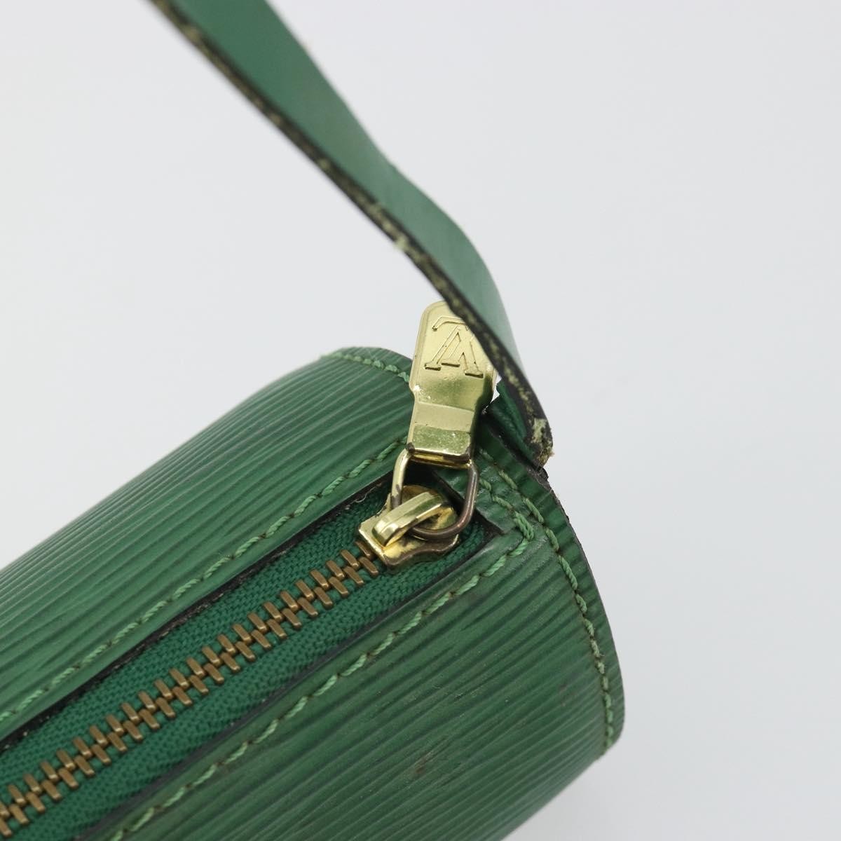 Louis Vuitton Soufflot Pochette Epi Leather Green Leather Clutche & Pouche Bag (Pre-Owned)