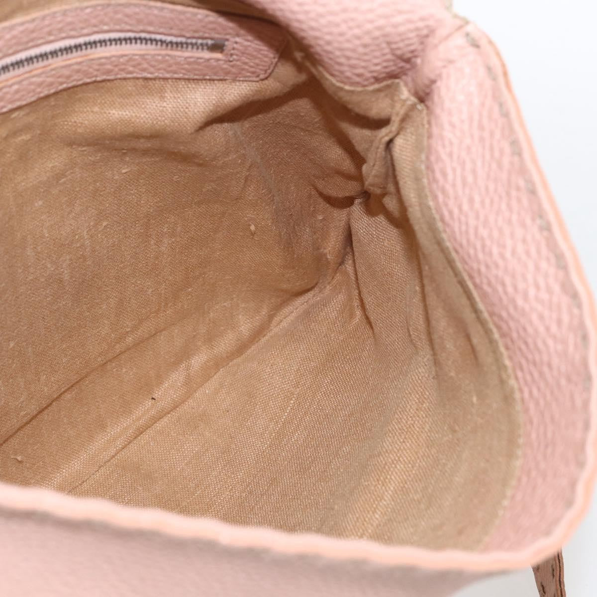 Fendi Selleria Tote Leather Pink Leather Tote Bag Bag (Pre-Owned)