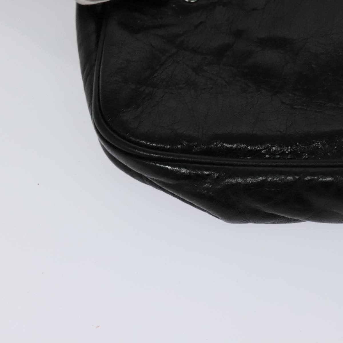 Chloe Paddington Body Leather Black Leather Shoulder Bag Bag (Pre-Owned)