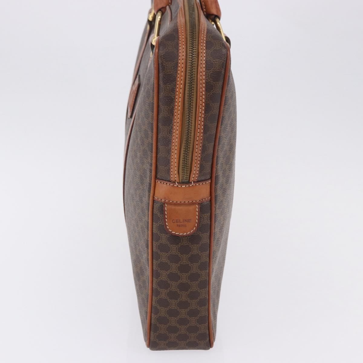 Celine Macadam Canvas And Leather Brown Canvas Briefcase Bag (Pre-Owned)