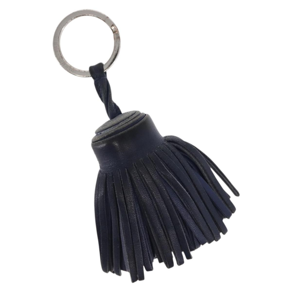 Hermes Carmen Keychain Leather Navy Leather Charms And Keychains Accessory (Pre-Owned)