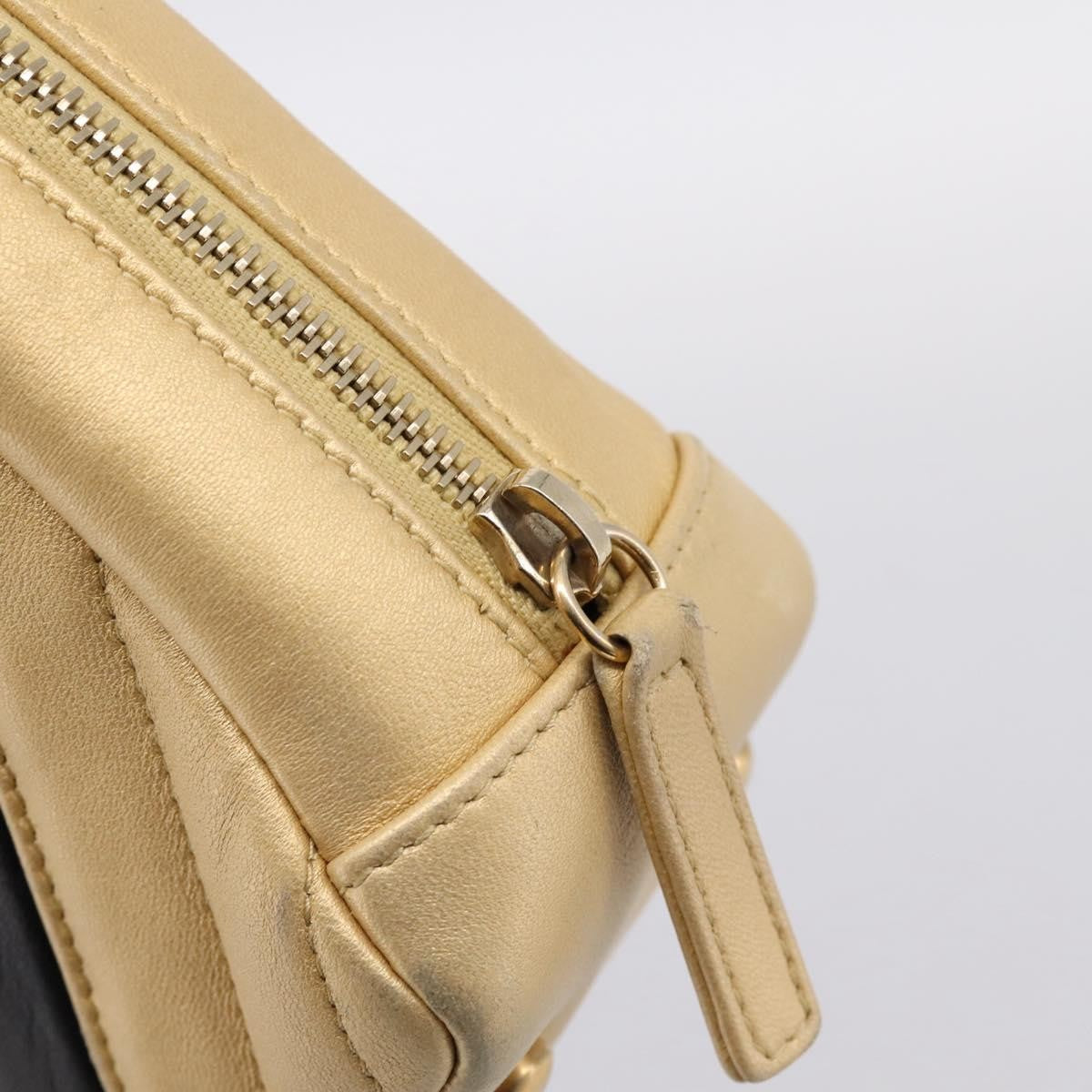 Chanel Camera Chevron Lambskin Beige Leather Shoulder Bag Bag (Pre-Owned)