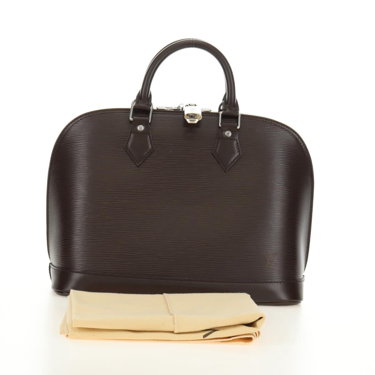 Louis Vuitton Alma Epi Leather Brown Leather Handbag (Pre-Owned)