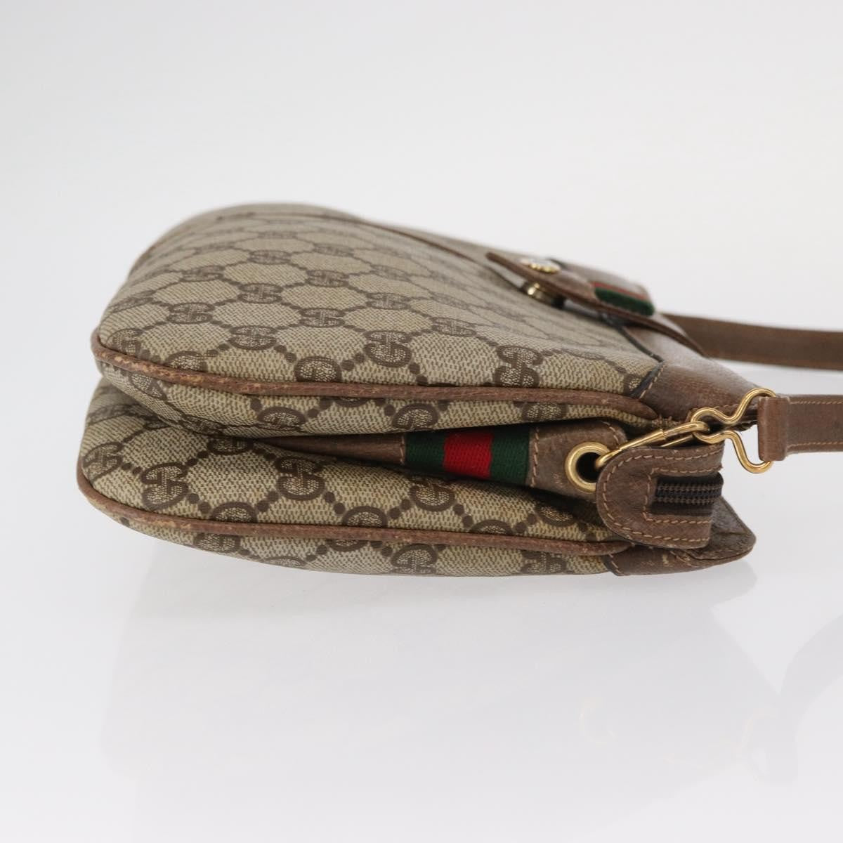 Gucci Vintage Gg Coated Canvas Beige Pvc Shoulder Bag Bag (Pre-Owned)